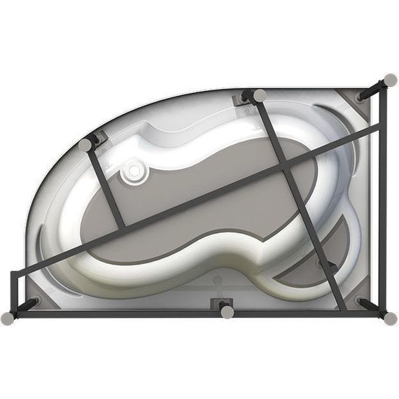 Ванна акриловая Радомир Ирма 1 169x110 см R (в комплекте каркас) фото 8