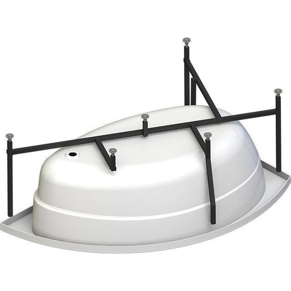 Ванна акриловая Радомир Модерна 160x100 см R (в комплекте каркас) фото 6