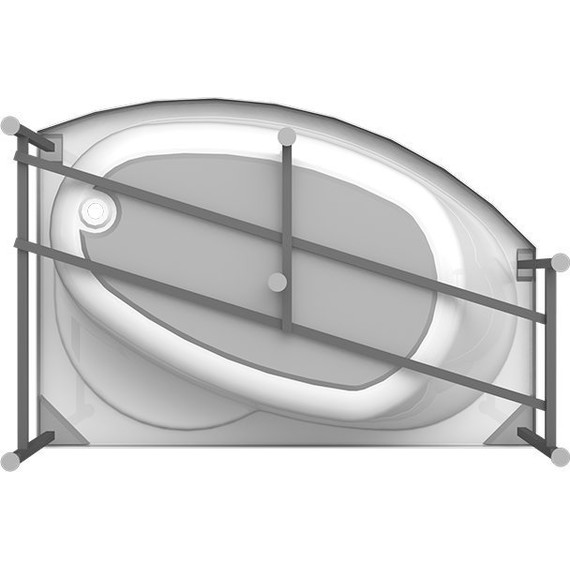 Ванна акриловая Радомир Монти 150x105 см L (в комплекте каркас) - 7 Ванна акриловая Радомир Монти 150x105 см L (в комплекте каркас) фото 7