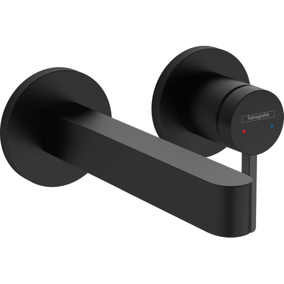 Смеситель для раковины настенный Hansgrohe Finoris 76051670, черный матовый фото 