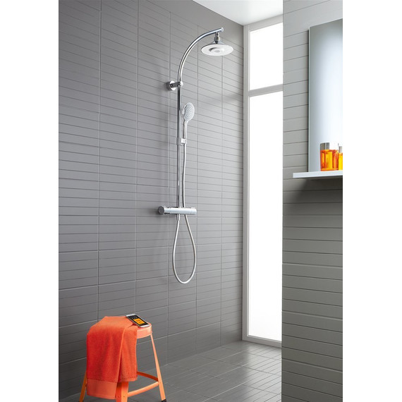 Душевая стойка с термостатом Jacob Delafon Moxie E5799-CP - 2 Душевая стойка с термостатом Jacob Delafon Moxie E5799-CP фото 2