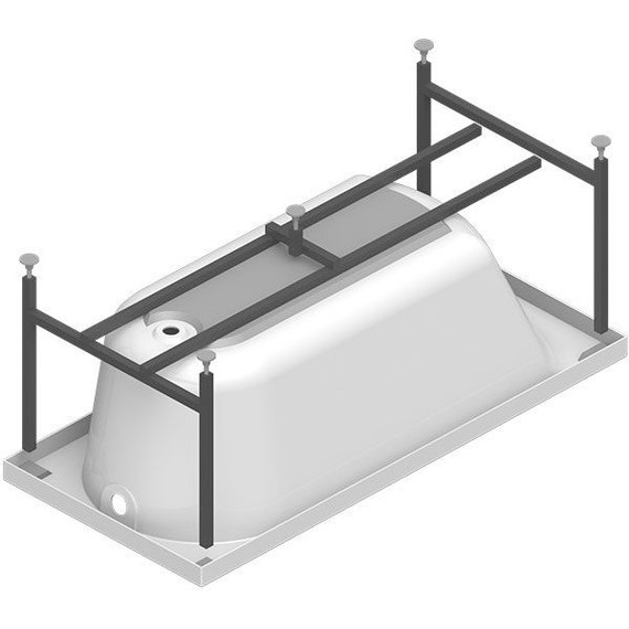 Ванна акриловая Радомир Николь 168x70 см (в комплекте каркас), Размер - мм: 1700х700 фото 10