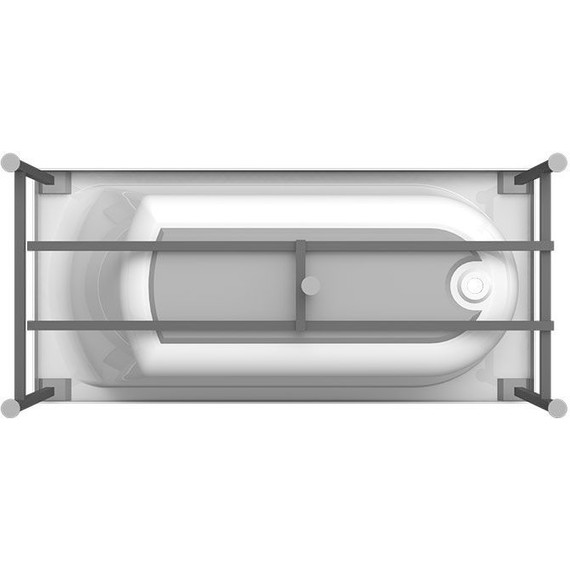 Ванна акриловая Радомир Николь 168x70 см (в комплекте каркас), Размер - мм: 1700х700 фото 11