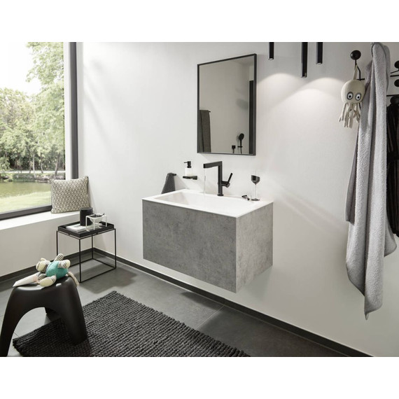 Дозатор для жидкого мыла Hansgrohe AddStoris 41745670, черный матовый фото 2