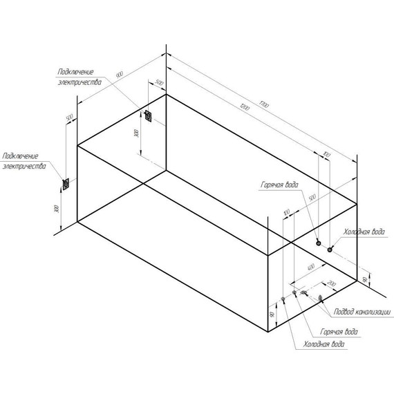 Ванна гидромассажная Радомир Хельга 170x90 см (Гидромассаж "Релакс" Bronze) фото 3
