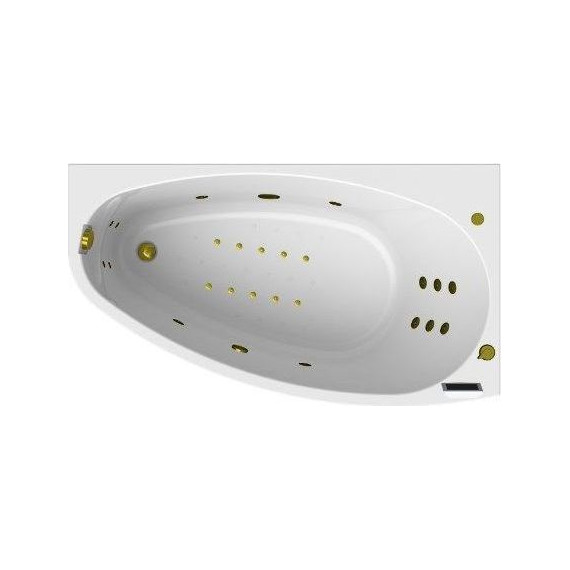 Ванна гидромассажная Радомир Орсини 160x90 см R (Гидромассаж "Фитнес" Gold) фото 
