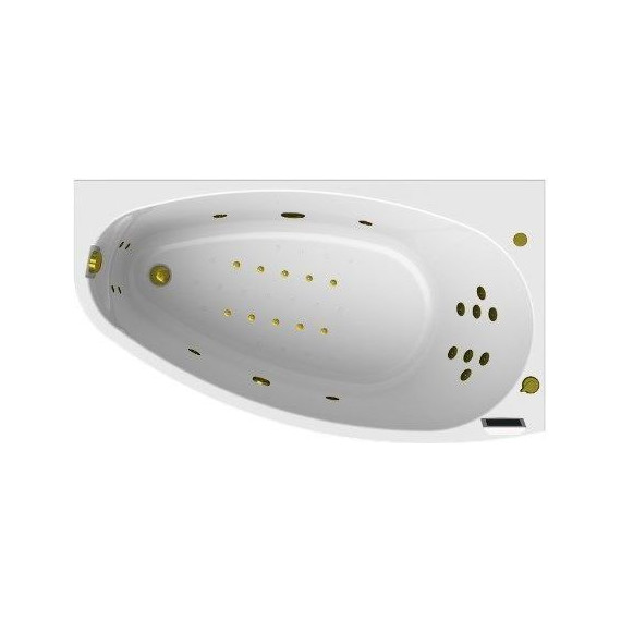 Ванна гидромассажная Радомир Орсини 160x90 см R (Гидромассаж "Люкс" Gold) фото 