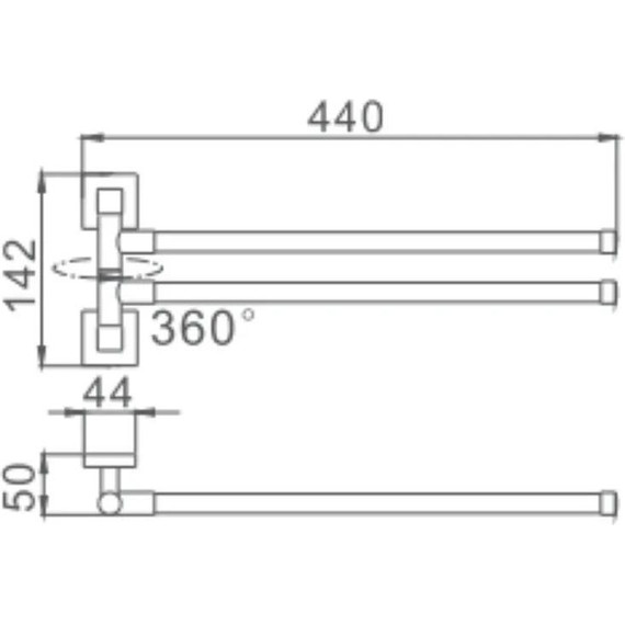 Держатель для полотенца Haiba HB8612 фото 2