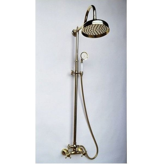 Душевая стойка Magliezza Classico 11053-do (верхний душ 300 мм), золото фото 2