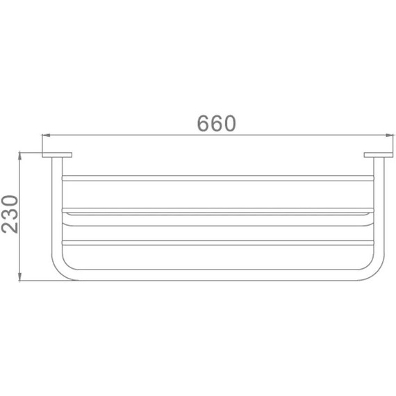 Полка для полотенец Haiba HB804 - 2 Полка для полотенец Haiba HB804 фото 2