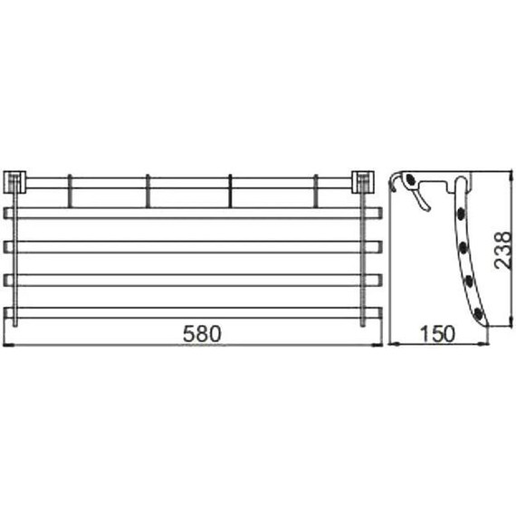 Полка для полотенец Haiba HB806 фото 2
