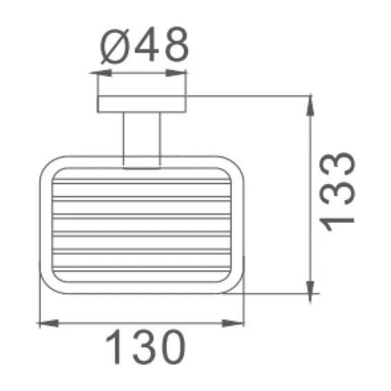 Мыльница Haiba HB8702-1, цвет чёрный матовый - 2 Мыльница Haiba HB8702-1, цвет чёрный матовый фото 2