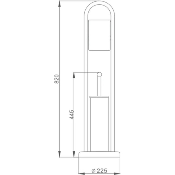 Ёршик для унитаза напольный Haiba HB903 - 2 Ёршик для унитаза напольный Haiba HB903 фото 2