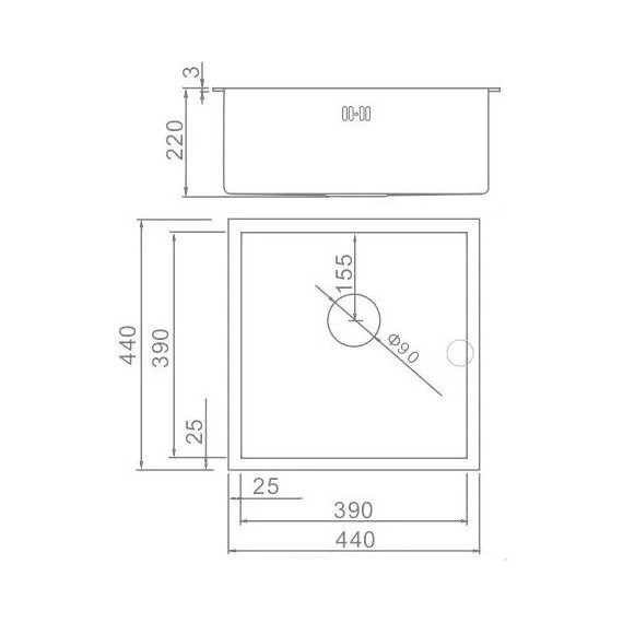 Кухонная мойка Gerhans K34444 1 мм, нержавеющая сталь, Цвет производителя: нержавеющая сталь - 2 Кухонная мойка Gerhans K34444 1 мм, нержавеющая сталь, Цвет производителя: нержавеющая сталь фото 2