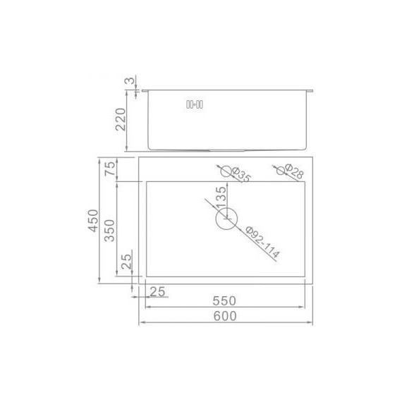Кухонная мойка Gerhans K36045B 1 мм, PVD графит, Цвет производителя: графит - 3 Кухонная мойка Gerhans K36045B 1 мм, PVD графит, Цвет производителя: графит фото 3