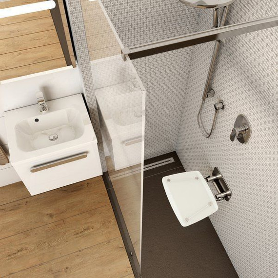 Сиденье для душа Ravak Ovo B II Opal B8F0000052, прозрачно-белый фото 3