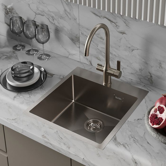 Кухонная мойка Iddis Haze HAZ49S0i77 1 мм, сатин фото 3