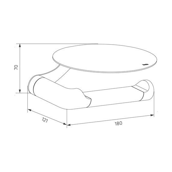 Держатель для туалетной бумаги Iddis Noa NOABL00i43, цвет чёрный матовый фото 4