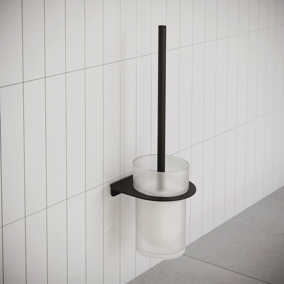 Ёршик для унитаза Iddis Noa NOABLG0i47, цвет чёрный матовый фото 2