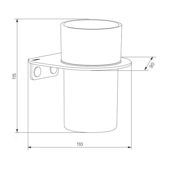 Стакан для зубных щеток Iddis Noa NOAWTG0i45, цвет белый матовый фото 3