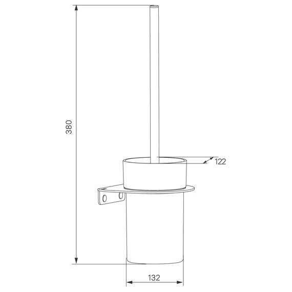 Ёршик для унитаза Iddis Noa NOAWTG0i47, цвет белый матовый фото 3