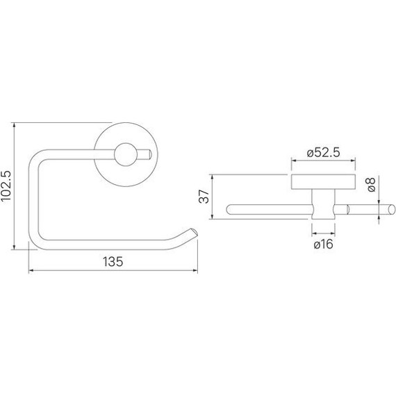 Держатель для туалетной бумаги Iddis Sena SENSS00i43 фото 4