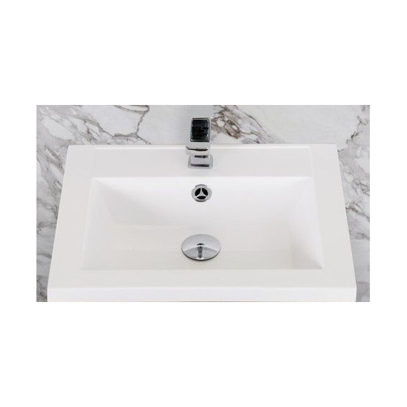 Тумба подвесная с раковиной Art&Max Family-400-2C-SO-CV 40 см, цемент фото 5