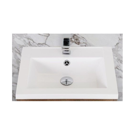 Тумба подвесная с раковиной Art&Max Family-500-2C-SO-PB 50 см, сканди фото 4