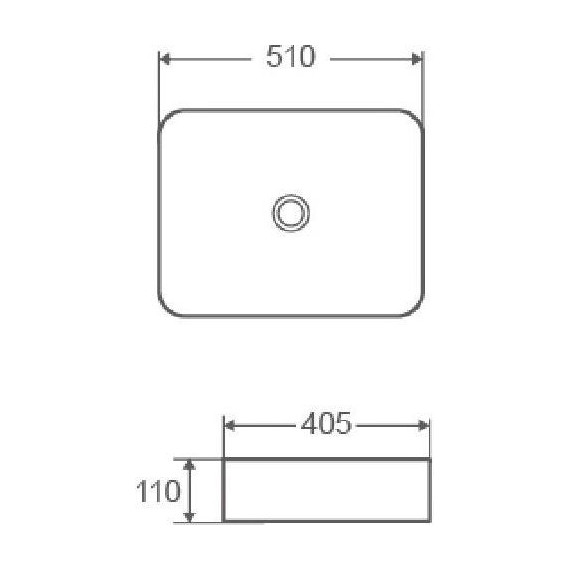 Раковина-чаша Azario 51 см AZ-2178 - 3 Раковина-чаша Azario 51 см AZ-2178 фото 3