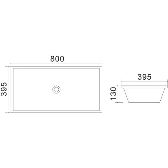 Раковина-чаша Azario 80 см AZ-4277 фото 4