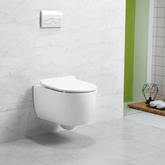 Унитаз подвесной безободковый Art&Max Bologna AM211CHR фото 6