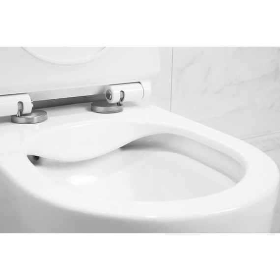 Унитаз подвесной безободковый Art&Max Bologna AM211CHR фото 4