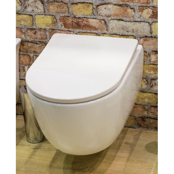 Унитаз подвесной безободковый Art&Max Bologna AM211CHR фото 3