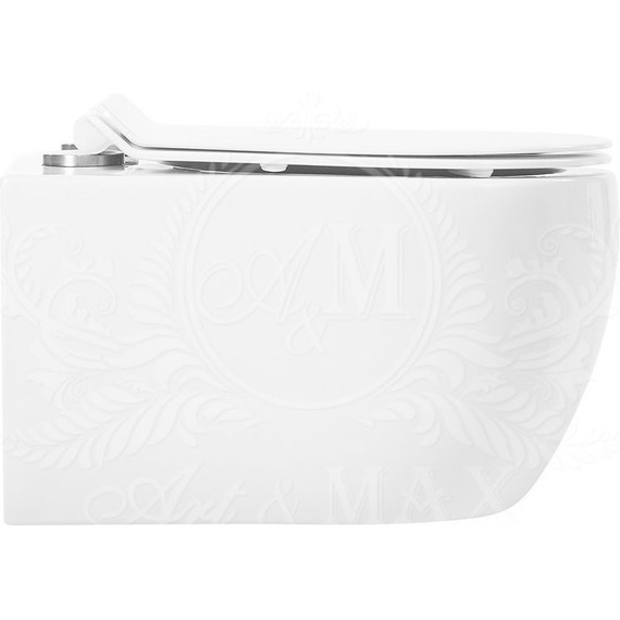 Унитаз подвесной безободковый Art&Max Bologna AM211CHR фото 18