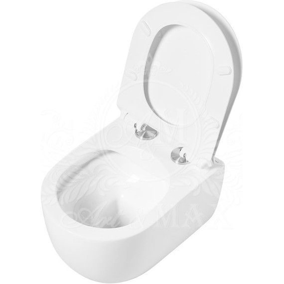 Унитаз подвесной безободковый Art&Max Bologna AM211CHR фото 15