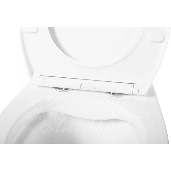 Унитаз подвесной безободковый Art&Max Elegant AM9316CHR фото 6