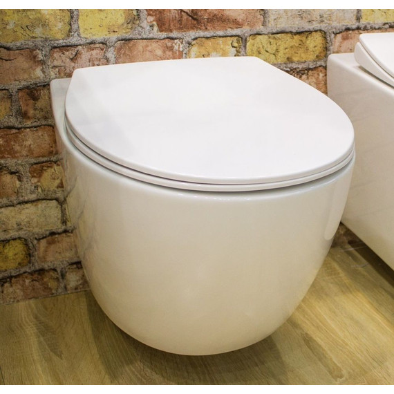 Унитаз подвесной безободковый Art&Max Elegant AM9316CHR фото 4