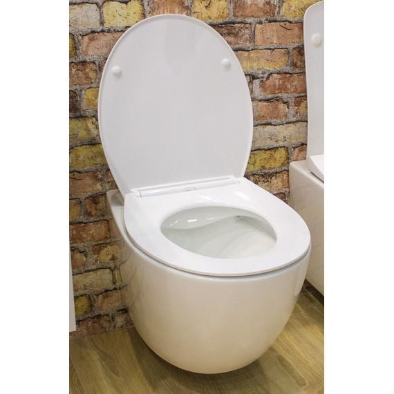 Унитаз подвесной безободковый Art&Max Elegant AM9316CHR фото 3