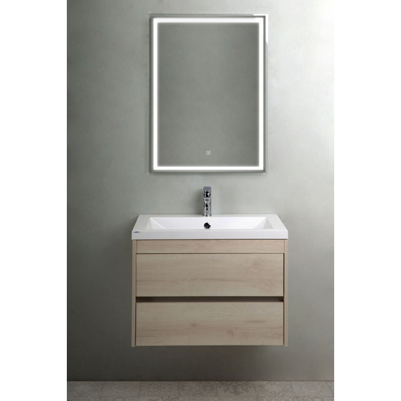 Тумба подвесная с раковиной Art&Max Family-750-2C-SO-PB 75 см, сканди фото 3