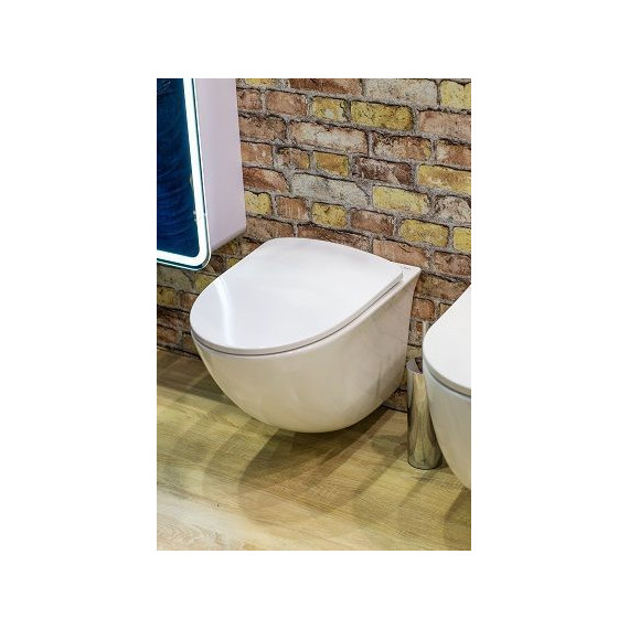 Унитаз подвесной безободковый Art&Max Pescara AM016CHR фото 3