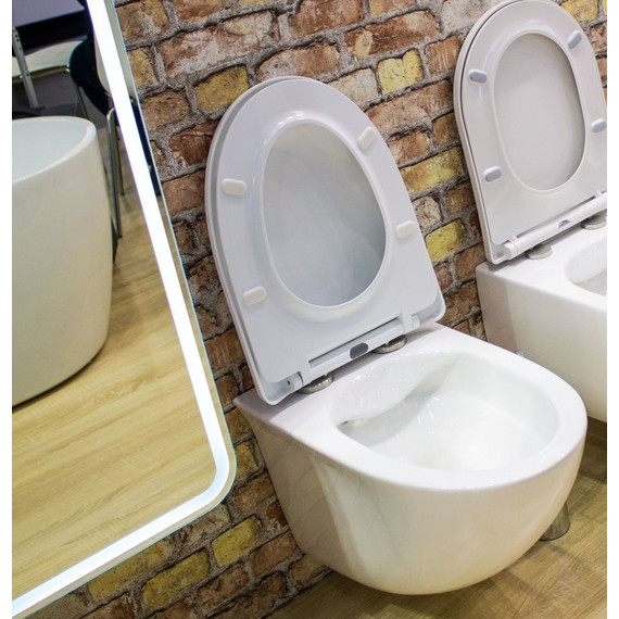 Унитаз подвесной безободковый Art&Max Pescara AM016CHR фото 2