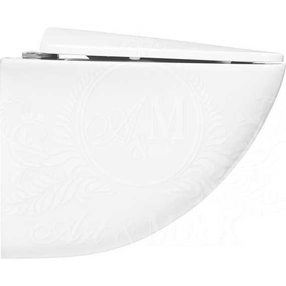 Унитаз подвесной безободковый Art&Max Pescara AM016CHR фото 11