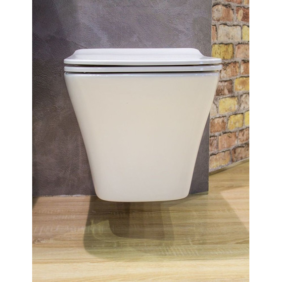 Унитаз подвесной безободковый Art&Max Platino AM9321CHR фото 5