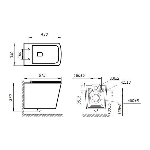 Унитаз подвесной безободковый Art&Max Techno AM9310CHR фото 14