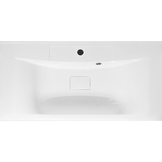 Тумба подвесная с раковиной Art&Max AM-Bianchi-900-2C-SO-BM 90 см, белый матовый, Цвет фасада: белый матовый фото 6