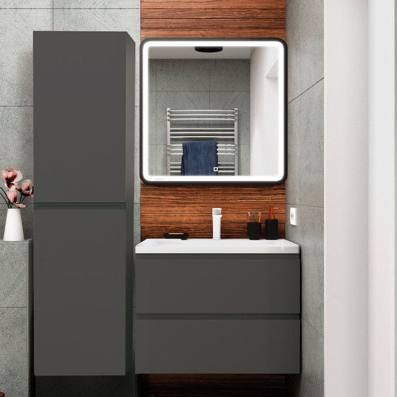 Пенал подвесной Art&Max AM-Bianchi-1500-2A-SO-GM 40 см, серый матовый - 2 Пенал подвесной Art&Max AM-Bianchi-1500-2A-SO-GM 40 см, серый матовый фото 2