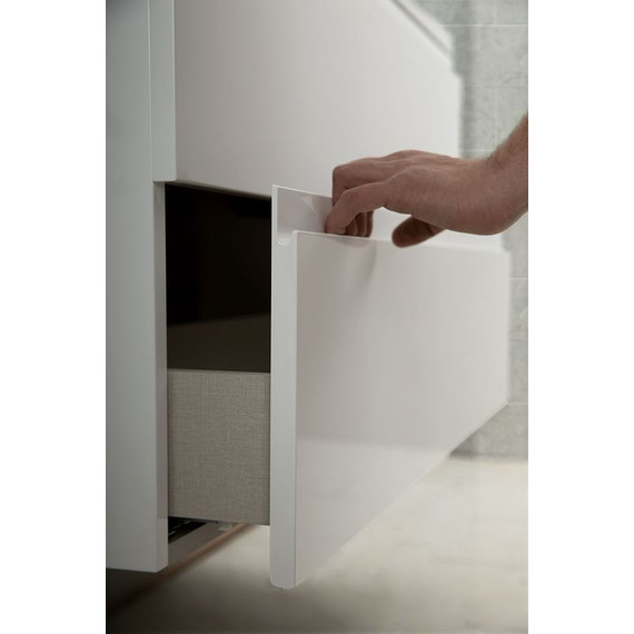 Тумба подвесная с раковиной Art&Max AM-Bianchi-750-2C-SO-BM 75 см, белый матовый, Цвет фасада: белый матовый - 3 Тумба подвесная с раковиной Art&Max AM-Bianchi-750-2C-SO-BM 75 см, белый матовый, Цвет фасада: белый матовый фото 3