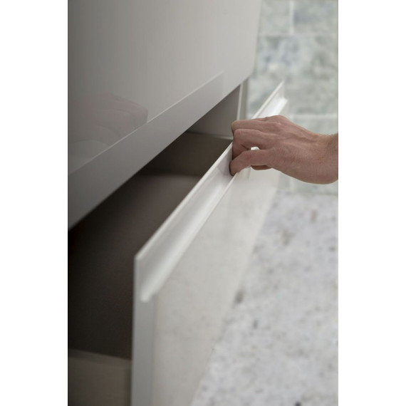 Тумба подвесная с раковиной Art&Max AM-Bianchi-900-2C-SO-BL 90 см, белый глянец, Цвет фасада: белый фото 3