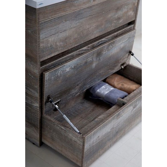 Тумба напольная с раковиной Art&Max Family-1000-3C-PIA-PE 100 см, бетон экзотик фото 4