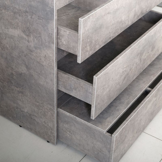 Тумба напольная с раковиной Art&Max Family-1000-3C-PIA-CV 100 см, цемент - 4 Тумба напольная с раковиной Art&Max Family-1000-3C-PIA-CV 100 см, цемент фото 4